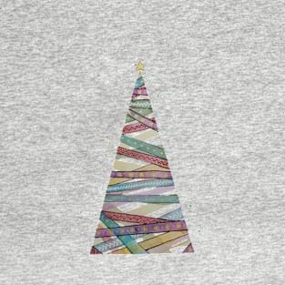 Watercolor Washi Tape Christmas Tree T-Shirt